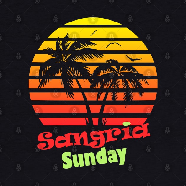 Sangria Sunday 80s Sunset by Nerd_art